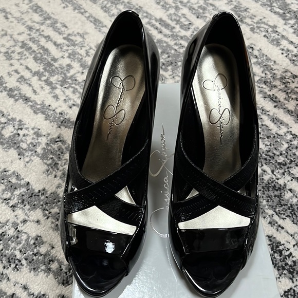 Jessica Simpson Shoes - Jessica Simpson Laqua pumps black patent 7.5